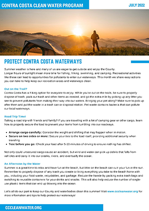Contra Costa Clean Water Project March Newsletter